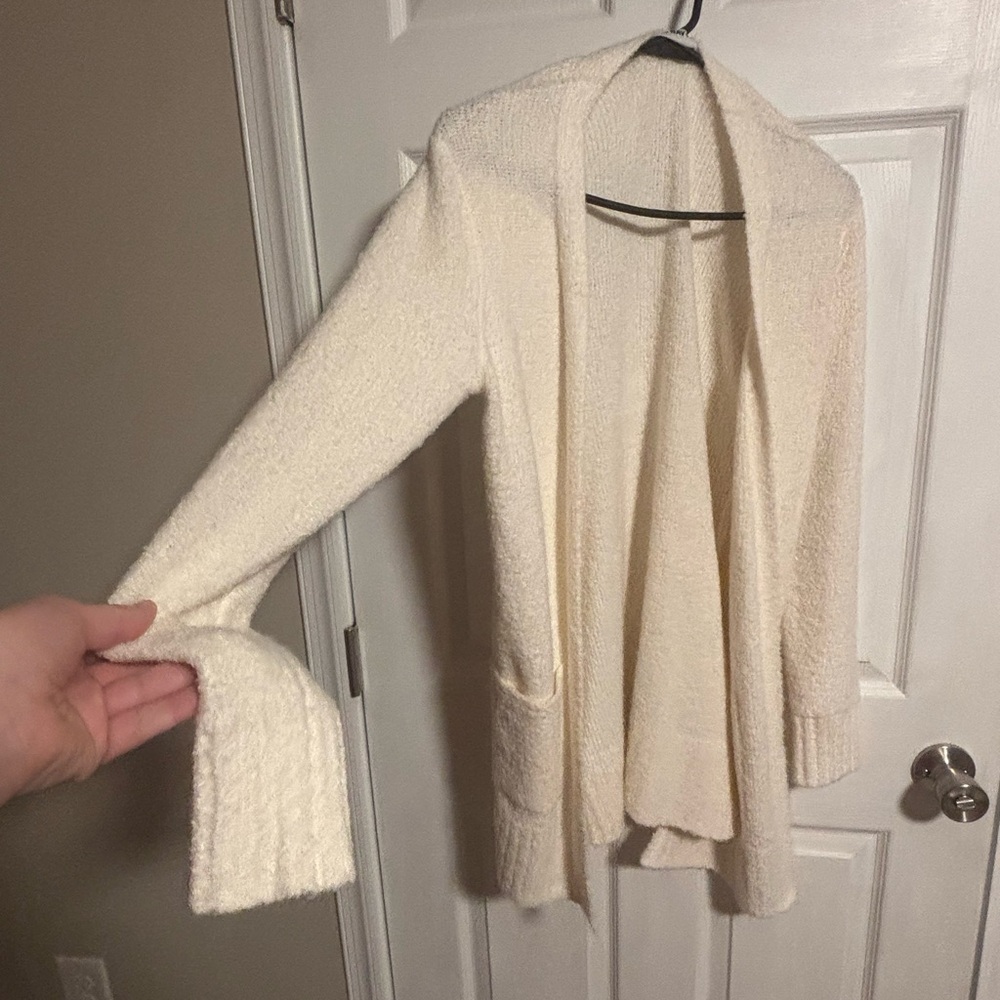 Old Navy Cream Open-Front Cardigan